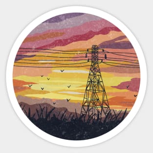 Midwest Sunset Sticker